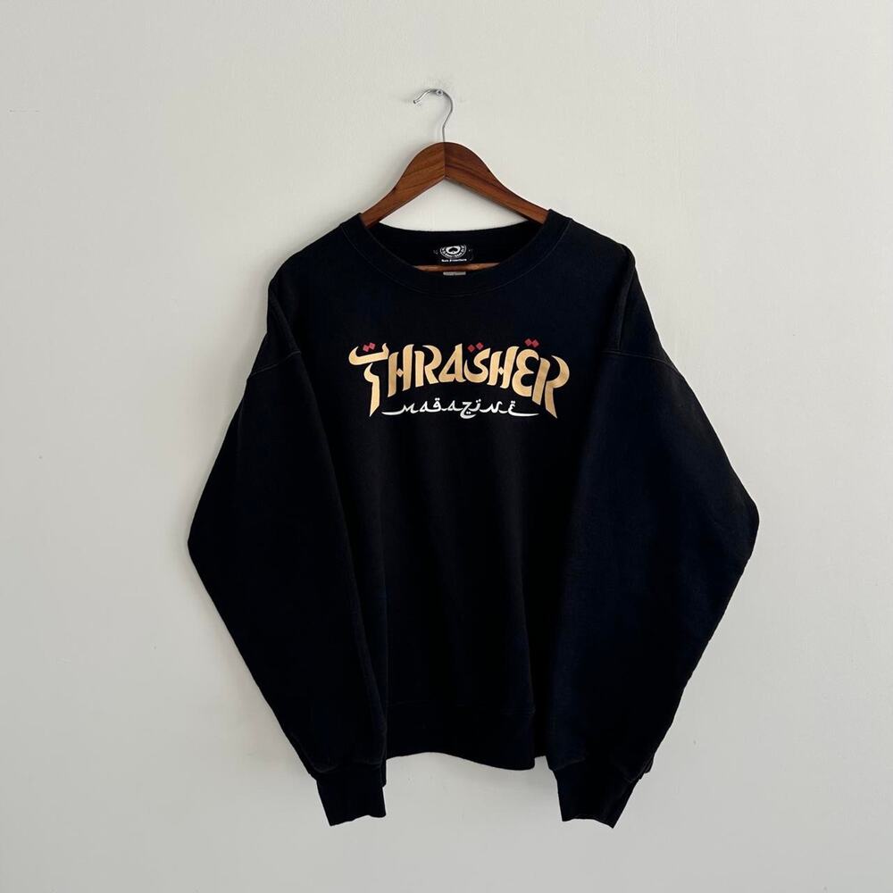 Vtg y2k 2000s Thrasher Magazine Skater Style Sweatshirt